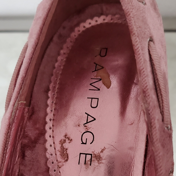 9 RAMPAGE Velvet Blush Pink Party Pumps - Picture 6 of 12